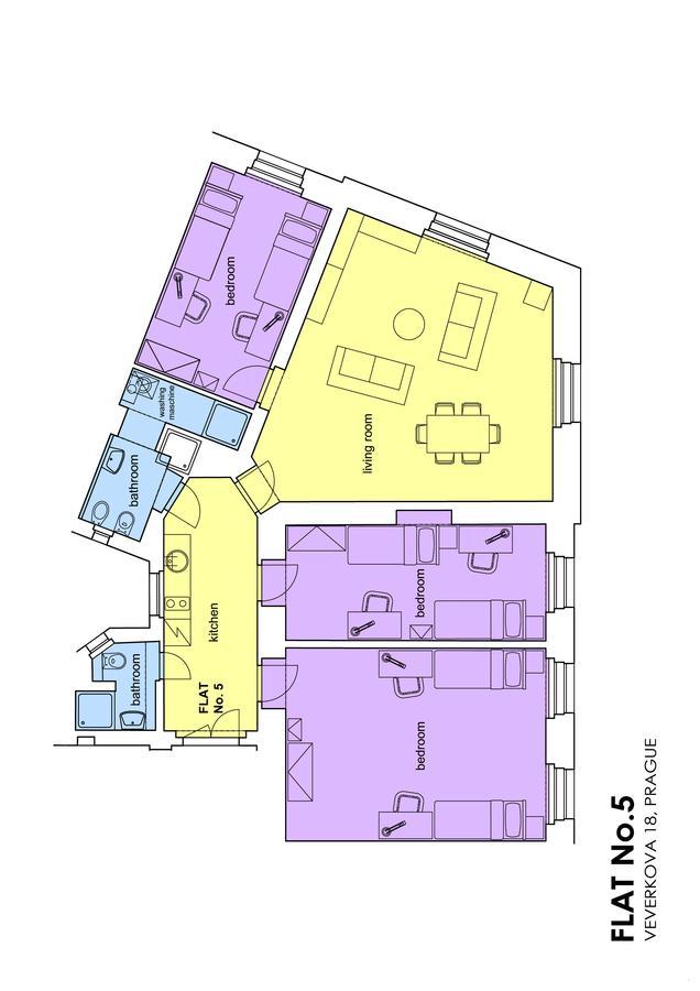 Letna Apartments Praha Bagian luar foto
